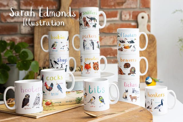 Sarah Edmonds Cheeky Wildlife Pun Mug Collection – Fly Paper Products