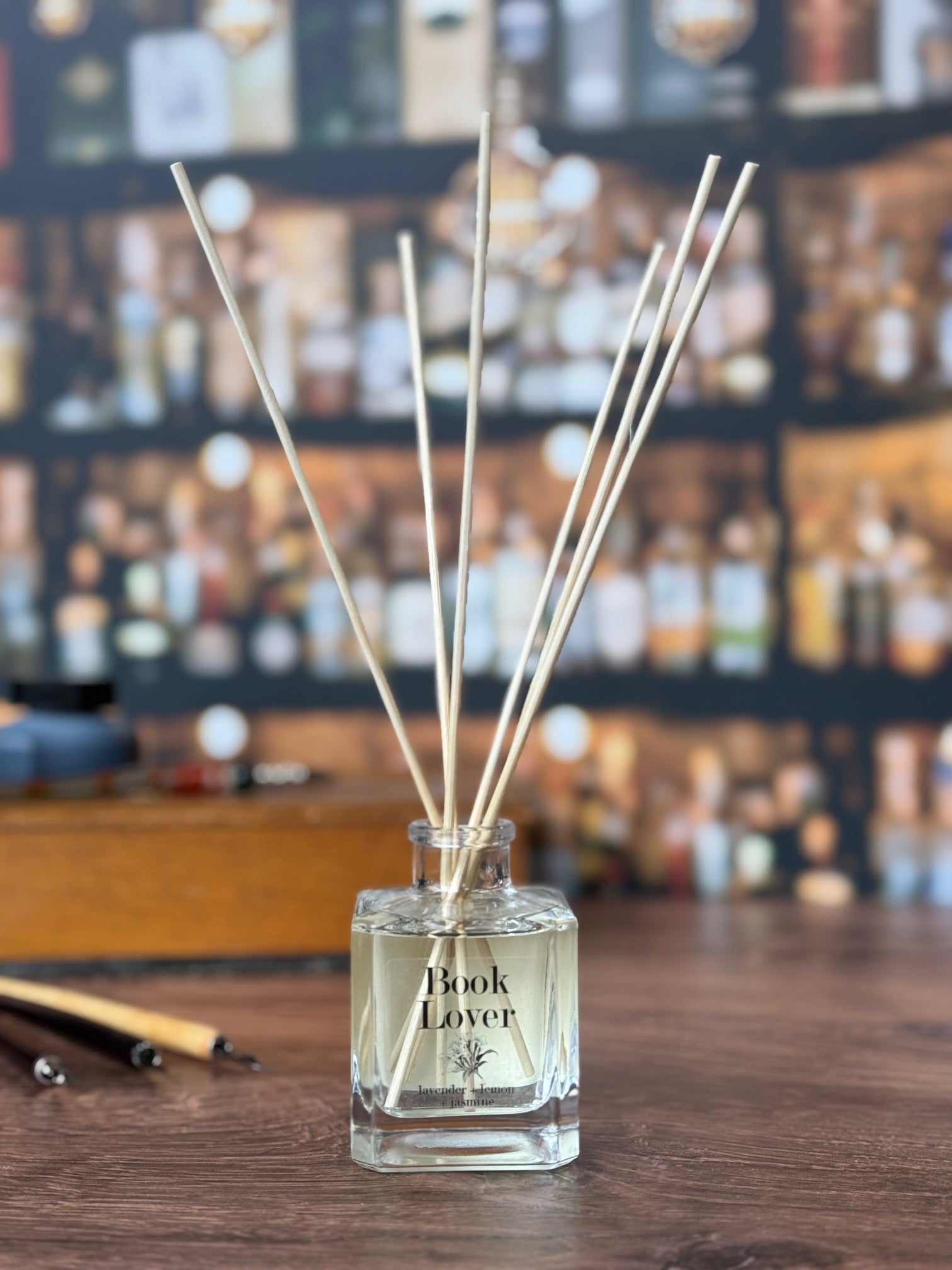 Open Book Diffusers The Book Lover 4oz Inkwell Reed Diffuser – Fly Paper Products