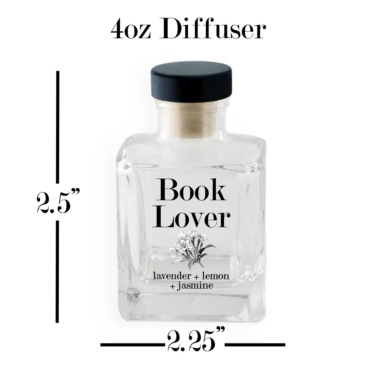 Open Book Diffusers The Book Lover 4oz Inkwell Reed Diffuser – Fly Paper Products