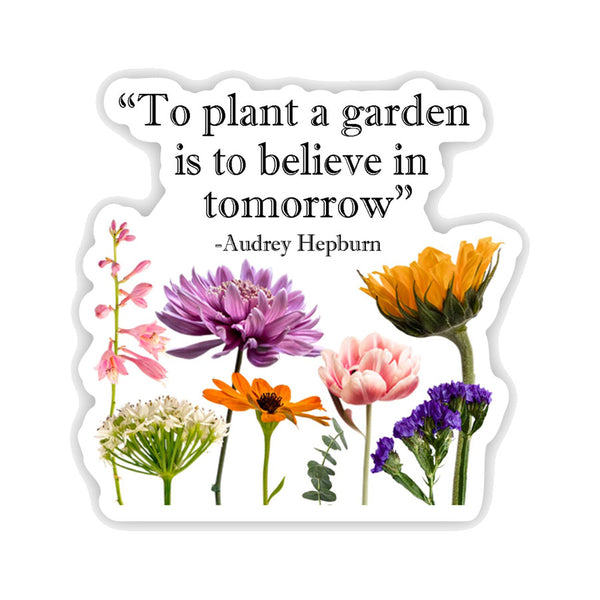 to plant a seed is to believe in tomorrow The Reader Tarot Card Vinyl Sticker