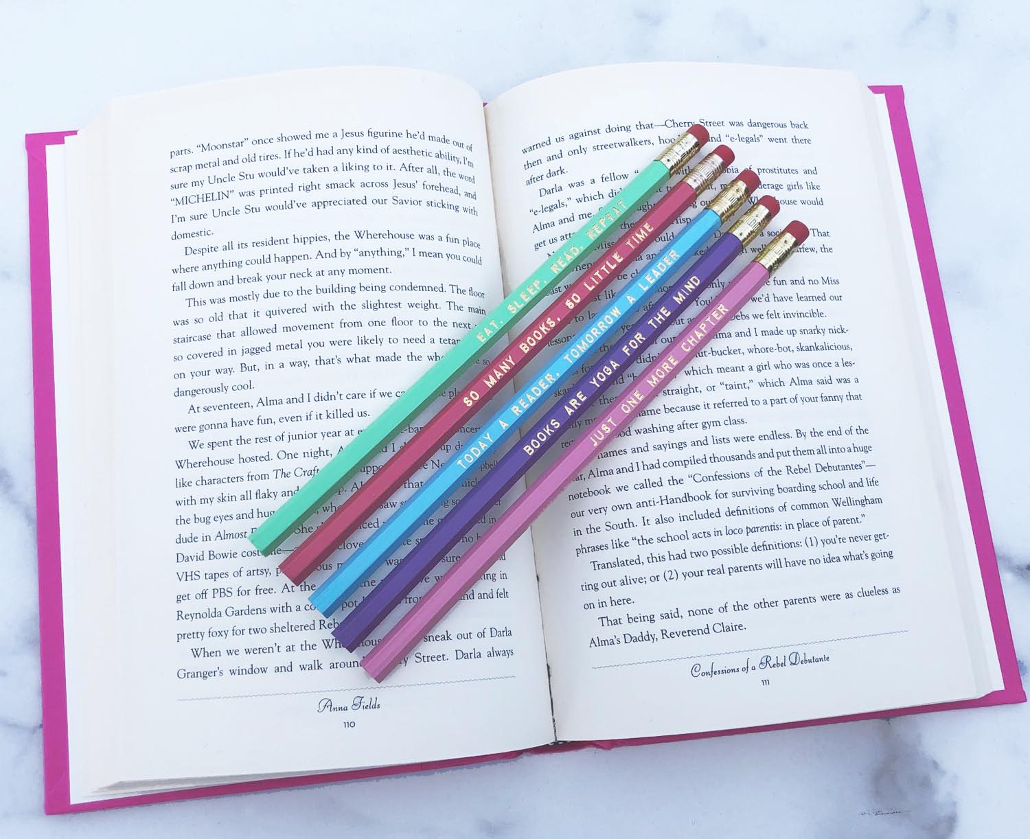 Book Lover Pencil Set – Fly Paper Products
