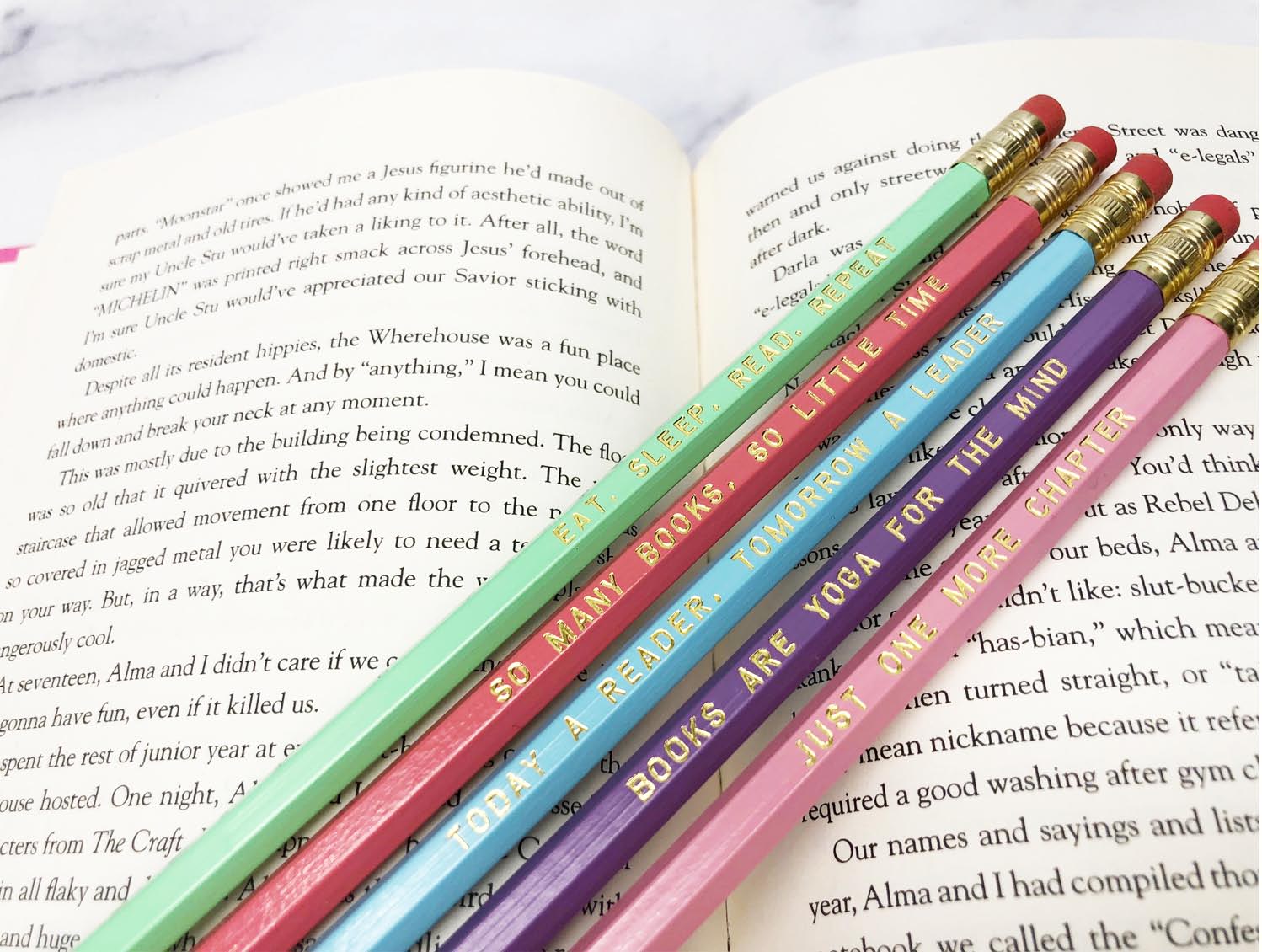 Book Lover Pencil Set – Fly Paper Products