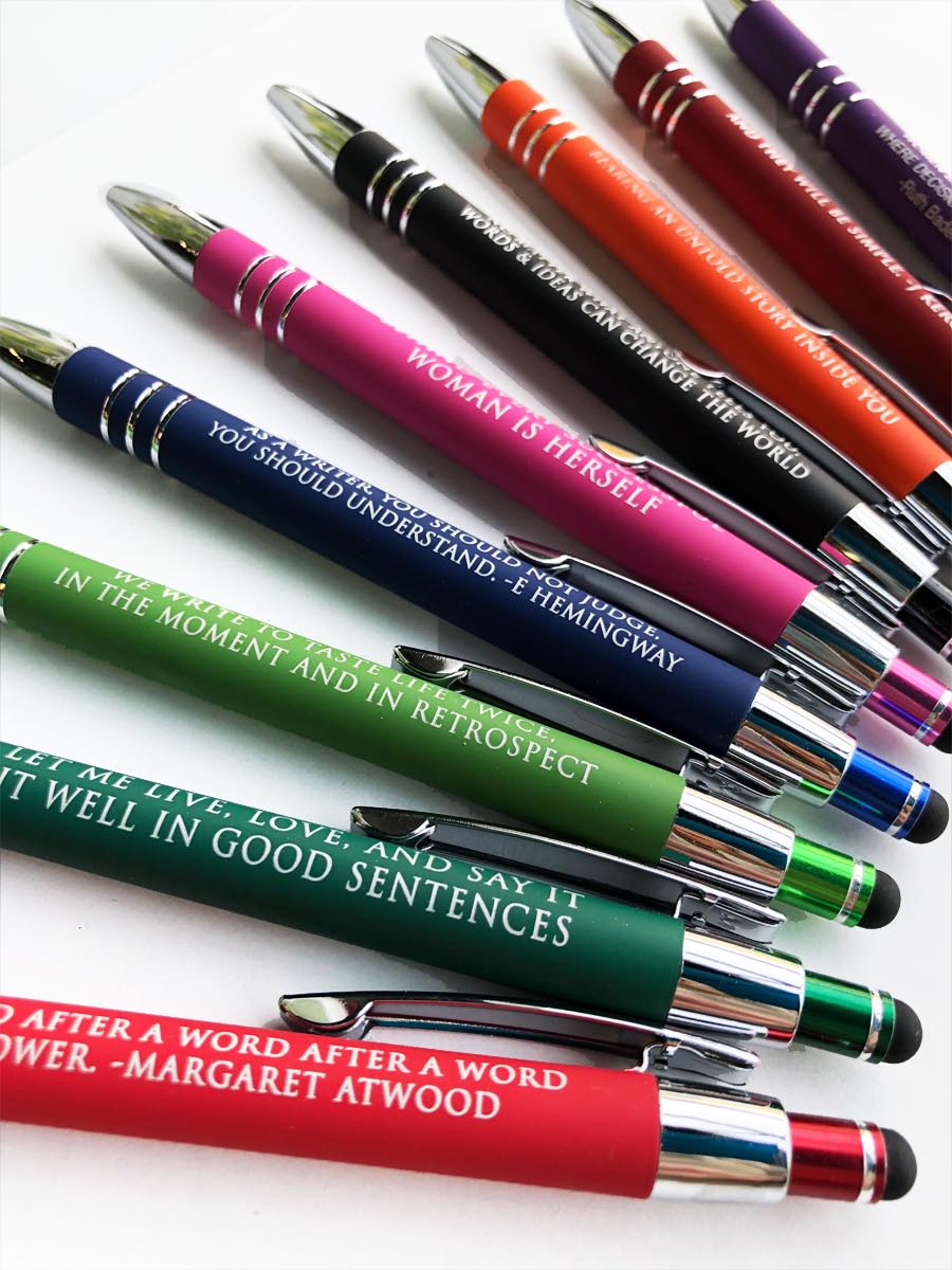 As a Writer you should not judge Ernest Hemingway Quote Stylus Rollerball  Ink Pen